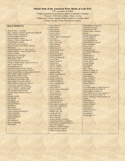 Muster Role of the American Fleet