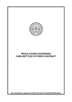 Cash-Settled Futures Contract