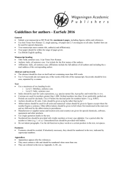 these formatting guidelines.