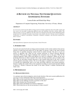 a review on neural network question answering systems