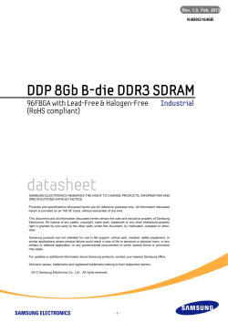 DDP 8Gb B-die DDR3 SDRAM