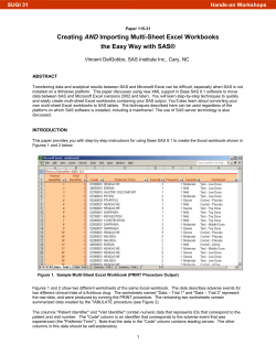 115-31: Creating AND Importing Multi-Sheet Excel Workbooks