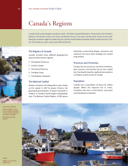 Canada`s Regions