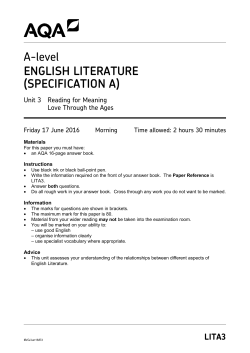 Reading for Meaning June 2016