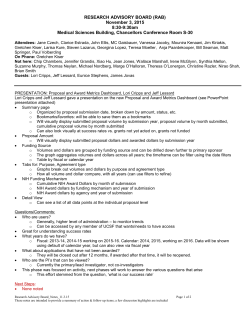 Proposal and Award Metrics Dashboard