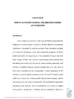 indian economy during the british empire an overview