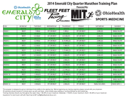 2014 emerald city quarter schedule