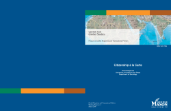 Citizenship &agrave; la Carte Global Studies