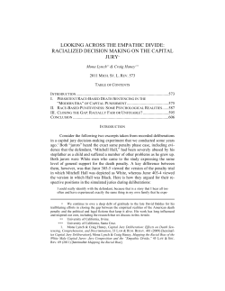 looking across the empathic divide: racialized decision making
