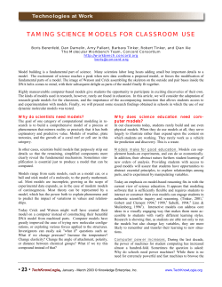 taming science models for classroom use