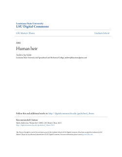 Human heir - LSU Digital Commons