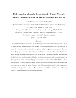Understanding Molecular Recognition by Kinetic Network Models