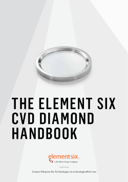 the element six cvd diamond handbook