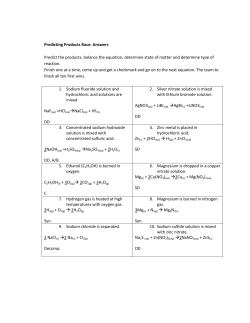 Predicting Products Race: Answers Predict the