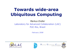 Towards wide-area Ubiquitous Computing