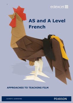 AS and A Level French - Edexcel
