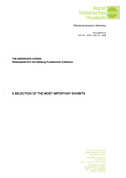 Important objects - Kunsthistorisches Museum Wien