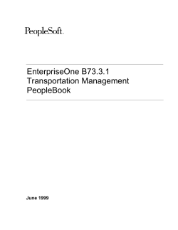 Transportation Management