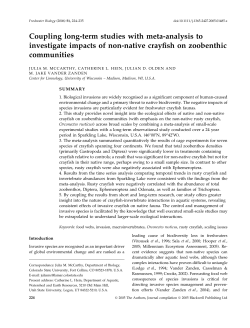 Coupling long-term studies with meta-analysis to investigate impacts