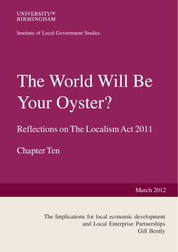 The Implications for local economic