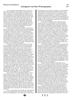 Instagram as Non-Photography