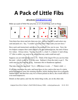 Little Fibs Card Trick