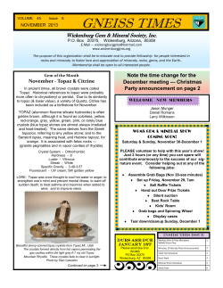 gneiss times - Congress Elementary School