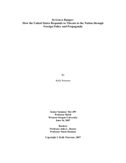 In Grave Danger - Western Oregon University