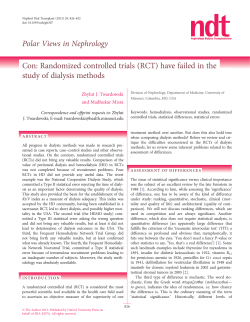 Randomized controlled trials (RCT)