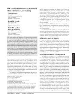 Bulk Density Determination by Automated Three