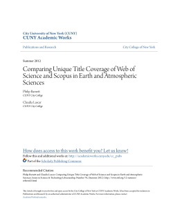 Comparing Unique Title Coverage of Web of Science and Scopus in