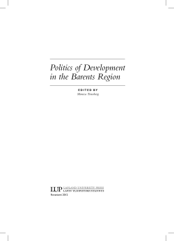 Politics of Development in the Barents Region