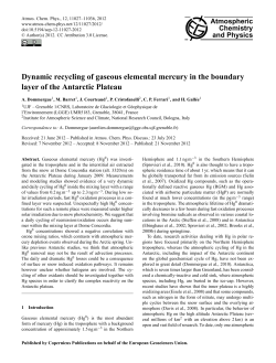 Dynamic recycling of gaseous elemental mercury in the boundary