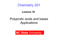 Acid and Base Reactions