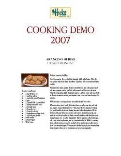 Arancino di Riso OR MINI ARANCINE