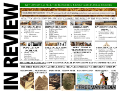 Neolithic Revolution and Early Agricultural Societies