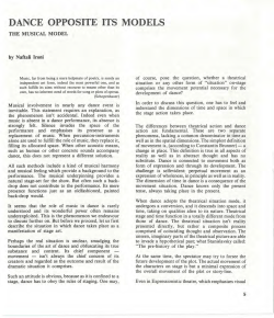 DANCE OPPOSITE ITS MODELS