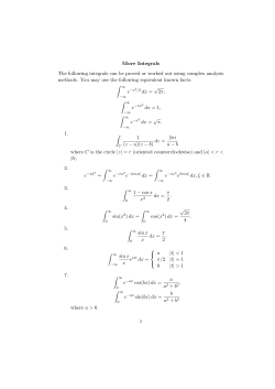 Integrals - GMU Math