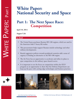 The Next Space Race - American Security Project