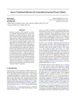 Sparse Variational Inference for Generalized Gaussian Process