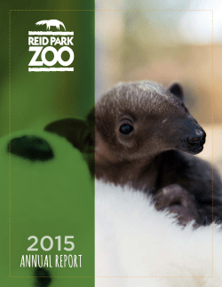 annual report - Reid Park Zoo