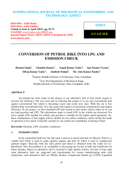 conversion of petrol bike into lpg and emission check