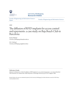 The diffusion of RFID implants for access control