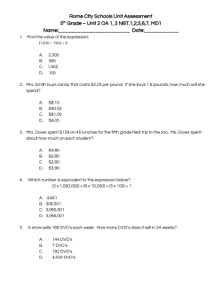 Common Math Assessment Unit 2