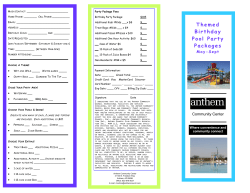 Themed Birthday Pool Party Packages