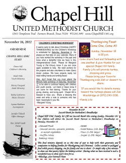 November 16, 2012 - Mary Esther United Methodist Church