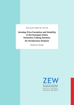 Intraday Price Formation and Volatility in the European Union