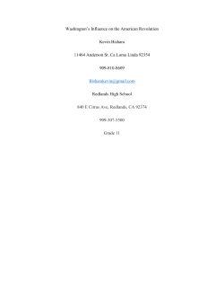 Essay Group 2 #11 Washington`s Influence on the
