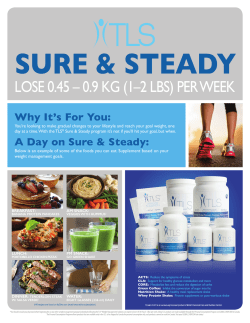LOSE 0.45 &ndash; 0.9 KG (1&ndash;2 LBS) PER WEEK
