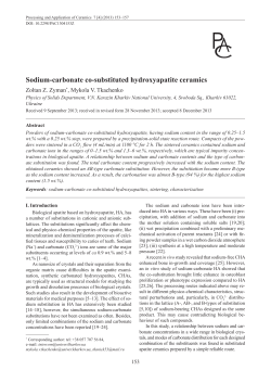 Sodium-carbonate co-substituted hydroxyapatite ceramics
